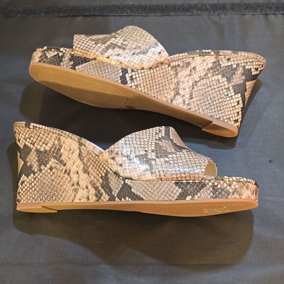 BRAND NEW JESSICA SIMPSON WOMEN'S SNAKESKIN SLIDE SANDALS G1 - Picture 15 of 15